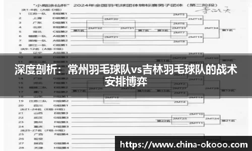 深度剖析：常州羽毛球队vs吉林羽毛球队的战术安排博弈